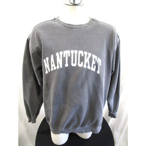 EUC! Comfort Colors Gray Nantucket Garment Dyed Crewneck Sweatshirt Adult Sz L
